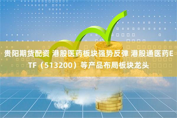 贵阳期货配资 港股医药板块强势反弹 港股通医药ETF（513200）等产品布局板块龙头
