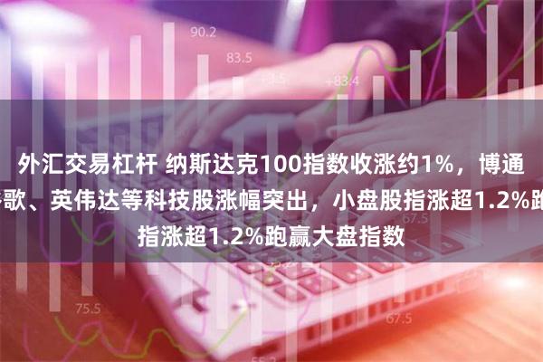 外汇交易杠杆 纳斯达克100指数收涨约1%，博通、Meta、谷歌、英伟达等科技股涨幅突出，小盘股指涨超1.2%跑赢大盘指数