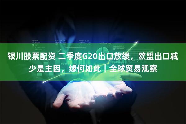银川股票配资 二季度G20出口放缓，欧盟出口减少是主因，缘何如此｜全球贸易观察