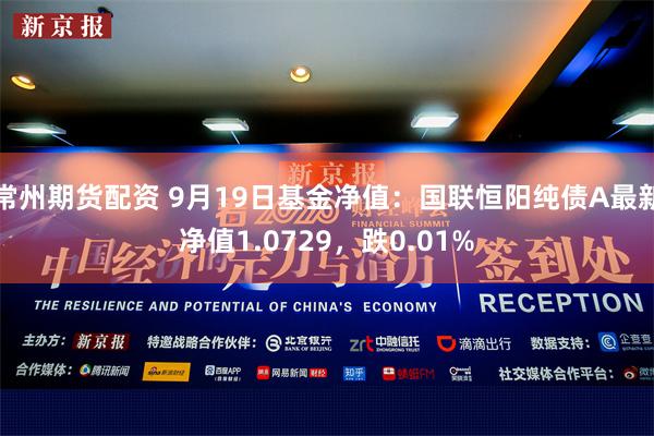 常州期货配资 9月19日基金净值：国联恒阳纯债A最新净值1.0729，跌0.01%
