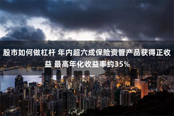股市如何做杠杆 年内超六成保险资管产品获得正收益 最高年化收益率约35%