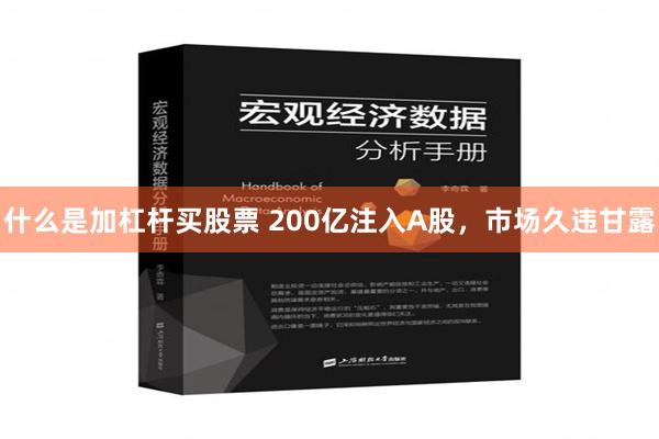 什么是加杠杆买股票 200亿注入A股，市场久违甘露