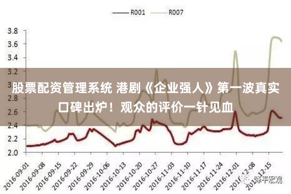 股票配资管理系统 港剧《企业强人》第一波真实口碑出炉！观众的评价一针见血