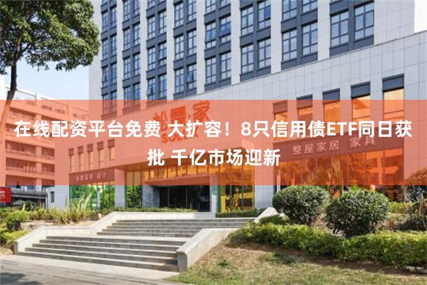 在线配资平台免费 大扩容！8只信用债ETF同日获批 千亿市场迎新