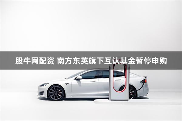 股牛网配资 南方东英旗下互认基金暂停申购
