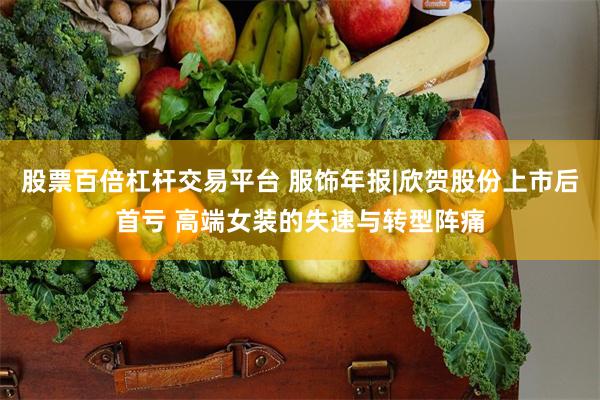 股票百倍杠杆交易平台 服饰年报|欣贺股份上市后首亏 高端女装的失速与转型阵痛