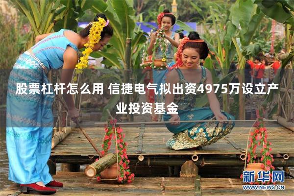 股票杠杆怎么用 信捷电气拟出资4975万设立产业投资基金